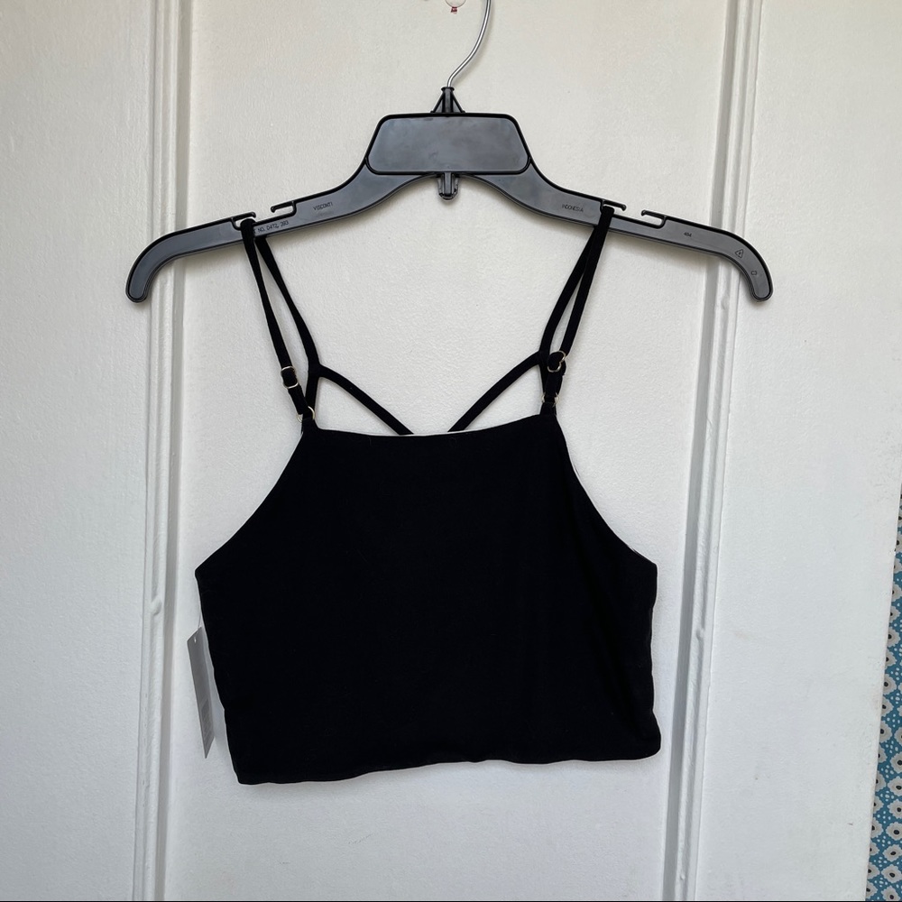 NWT LIVELY Black Active Wear Top XS